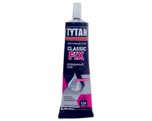 Монтажный клей Титан Классик Фикс невидимый шов (100 мл) / Tytan Classic FIX